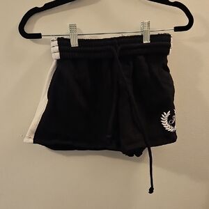 PINK Victoria's Secret Black Fuzzy Shorts